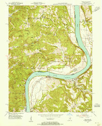 Download a high-resolution, GPS-compatible USGS topo map for Rome, IN (1955 edition)