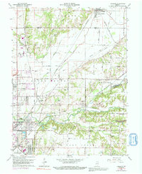 Download a high-resolution, GPS-compatible USGS topo map for Rosedale, IN (1992 edition)