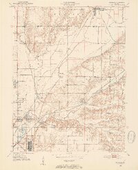 1950 Map of Rosedale, 1952 Print
