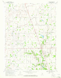 preview thumbnail of historical topo map of Boone County, IN in 1969