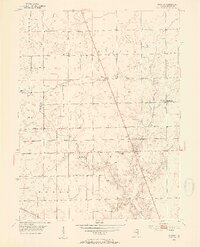 preview thumbnail of historical topo map of Boone County, IN in 1953