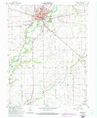Download a high-resolution, GPS-compatible USGS topo map for Rushville, IN (1994 edition)