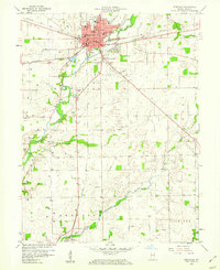 Download a high-resolution, GPS-compatible USGS topo map for Rushville, IN (1960 edition)