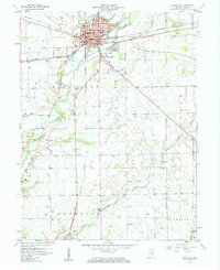 Download a high-resolution, GPS-compatible USGS topo map for Rushville, IN (1960 edition)