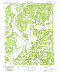 preview thumbnail of historical topo map of Martin County, IN in 1978