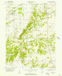 Download a high-resolution, GPS-compatible USGS topo map for Russellville, IN (1957 edition)