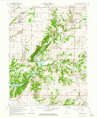 Download a high-resolution, GPS-compatible USGS topo map for Russellville, IN (1964 edition)