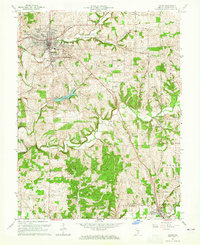 Download a high-resolution, GPS-compatible USGS topo map for Salem, IN (1965 edition)