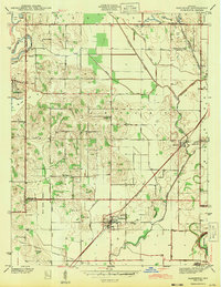 Download a high-resolution, GPS-compatible USGS topo map for Sandborn, IN (1943 edition)