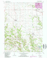 preview thumbnail of historical topo map of Vigo County, IN in 1966