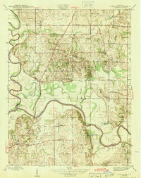 Download a high-resolution, GPS-compatible USGS topo map for Sandy Hook, IN (1945 edition)