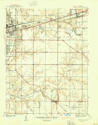 preview thumbnail of historical topo map of Seelyville, IN in 1941