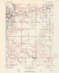 1952 Map of Seelyville, IN, 1953 Print