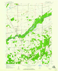 Download a high-resolution, GPS-compatible USGS topo map for Shelby, IN (1960 edition)