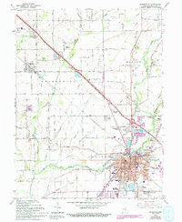 Download a high-resolution, GPS-compatible USGS topo map for Shelbyville, IN (1994 edition)