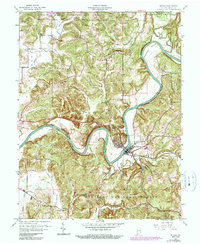 Download a high-resolution, GPS-compatible USGS topo map for Shoals, IN (1990 edition)