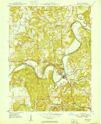 Download a high-resolution, GPS-compatible USGS topo map for Shoals, IN (1950 edition)