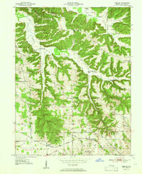 Download a high-resolution, GPS-compatible USGS topo map for Smedley, IN (1951 edition)