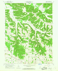 preview thumbnail of historical topo map of Washington County, IN in 1966