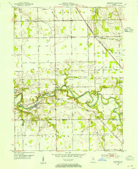 Download a high-resolution, GPS-compatible USGS topo map for Somerset, IN (1954 edition)