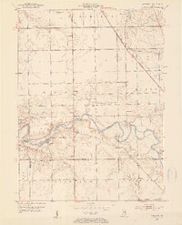 1953 Map of Somerset, 1954 Print