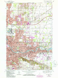 Download a high-resolution, GPS-compatible USGS topo map for South Bend East, IN (1986 edition)