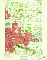 preview thumbnail of historical topo map of St. Joseph County, IN in 1958