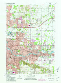 Download a high-resolution, GPS-compatible USGS topo map for South Bend East, IN (1981 edition)