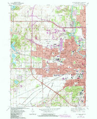 Download a high-resolution, GPS-compatible USGS topo map for South Bend West, IN (1987 edition)