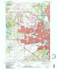 Download a high-resolution, GPS-compatible USGS topo map for South Bend West, IN (1987 edition)
