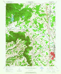 preview thumbnail of historical topo map of Clark County, IN in 1963