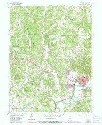 Download a high-resolution, GPS-compatible USGS topo map for Spencer, IN (1989 edition)