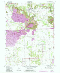 Download a high-resolution, GPS-compatible USGS topo map for Staunton, IN (1987 edition)