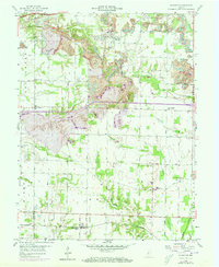 Download a high-resolution, GPS-compatible USGS topo map for Staunton, IN (1973 edition)