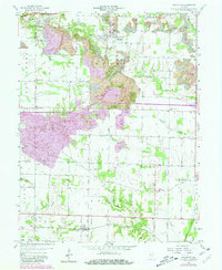 Download a high-resolution, GPS-compatible USGS topo map for Staunton, IN (1990 edition)