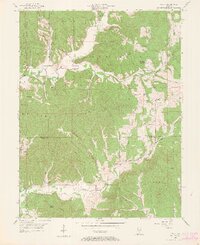 preview thumbnail of historical topo map of Brown County, IN in 1956
