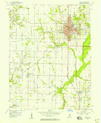 1956 Map of Sullivan, 1958 Print
