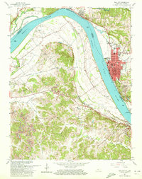 Download a high-resolution, GPS-compatible USGS topo map for Tell City, IN (1963 edition)
