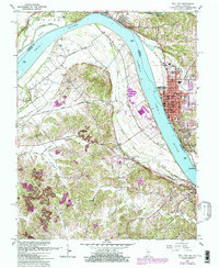 preview thumbnail of historical topo map of Tell City, IN in 1961