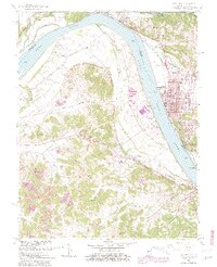 preview thumbnail of historical topo map of Tell City, IN in 1961