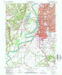 Download a high-resolution, GPS-compatible USGS topo map for Terre Haute, IN (1989 edition)