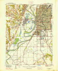 Download a high-resolution, GPS-compatible USGS topo map for Terre Haute, IN (1948 edition)