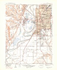 preview thumbnail of historical topo map of Terre Haute, IN in 1948