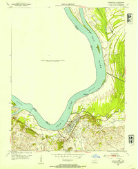 Download a high-resolution, GPS-compatible USGS topo map for Uniontown, IN (1954 edition)