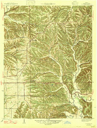 preview thumbnail of historical topo map of Monroe County, IN in 1947