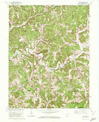 preview thumbnail of historical topo map of Orange County, IN in 1970