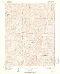 1950 Map of Orange County, IN, 1952 Print