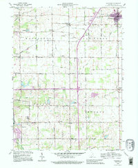 Download a high-resolution, GPS-compatible USGS topo map for Van Buren, IN (1995 edition)