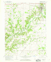 Download a high-resolution, GPS-compatible USGS topo map for Veedersburg, IN (1968 edition)