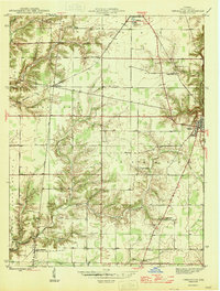 Download a high-resolution, GPS-compatible USGS topo map for Versailles, IN (1946 edition)